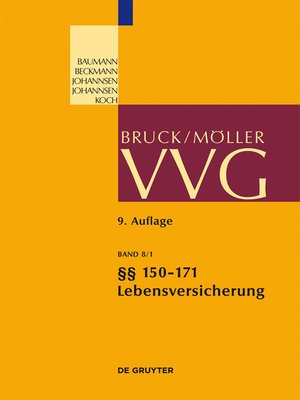 cover image of Lebensversicherung §§ 150-171